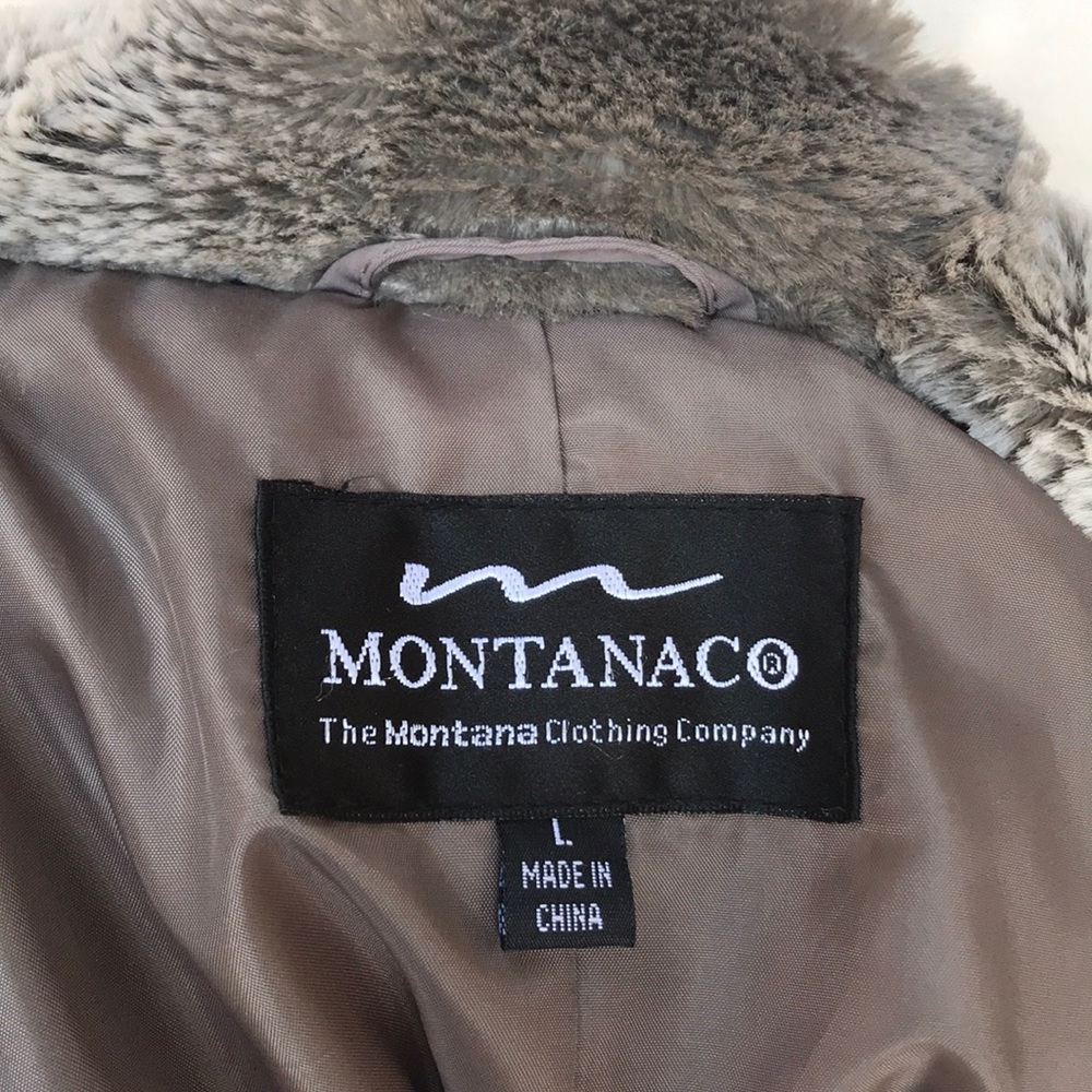 Montana Co Faux Fur Luxury Coat - Picture 8 of 8